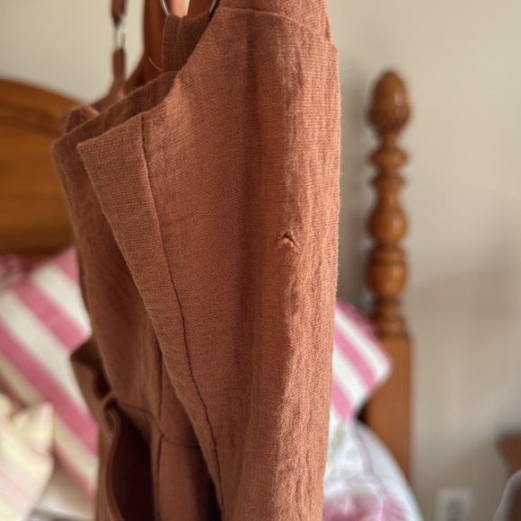 Saints and secrets tie front Romper with Belt - Picture 7 of 9